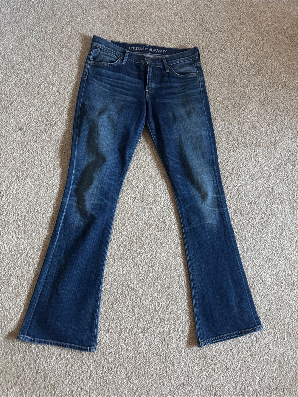 Citizens Of Humanity Dark Blue Flare Jeans